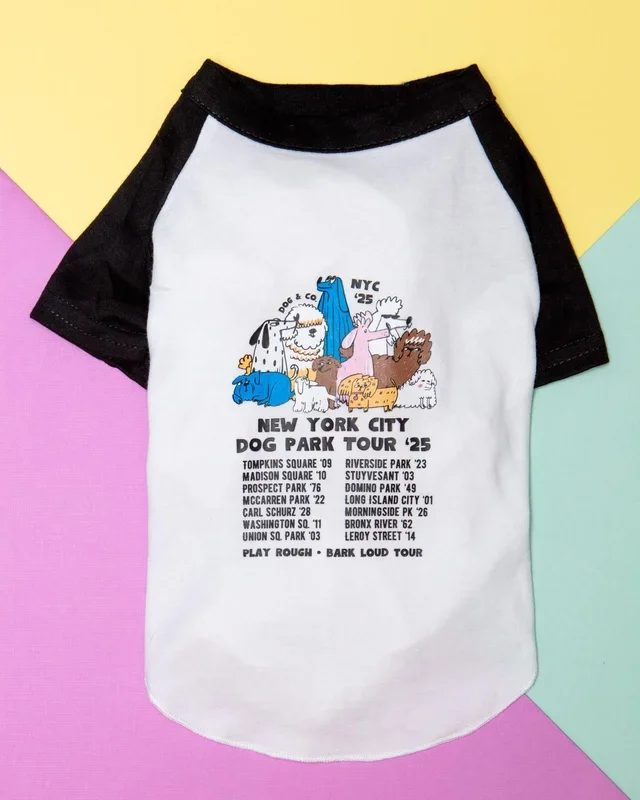 *NYC Dog Park Tour* Graphic Dog T-Shirt