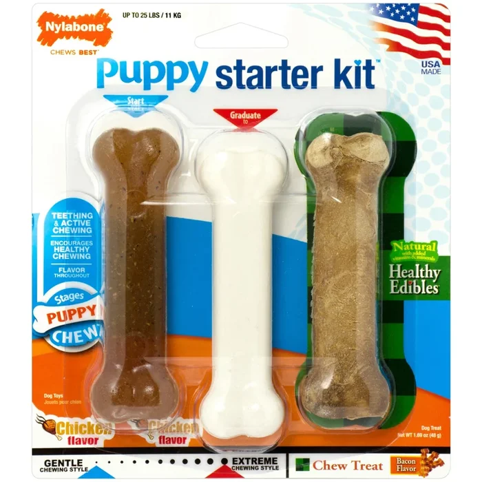 Nylabone Puppy Starter Kit 3 pack