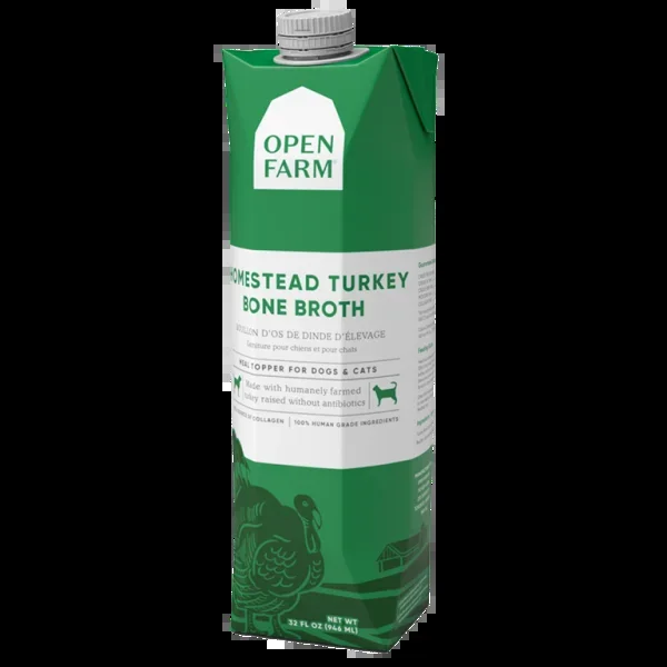 Open Farm Bone Broth, Turkey, 32oz