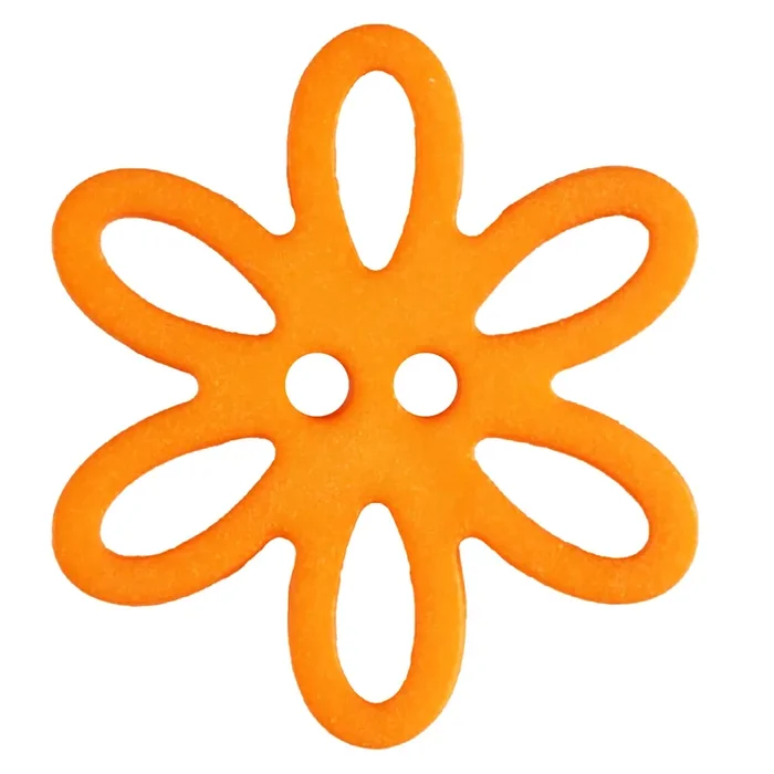 Orange Daisy Button DB-1560