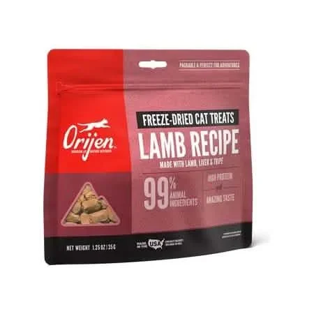 오리젠 고양이 간식 프리즈 드라이드 양고기 레시피