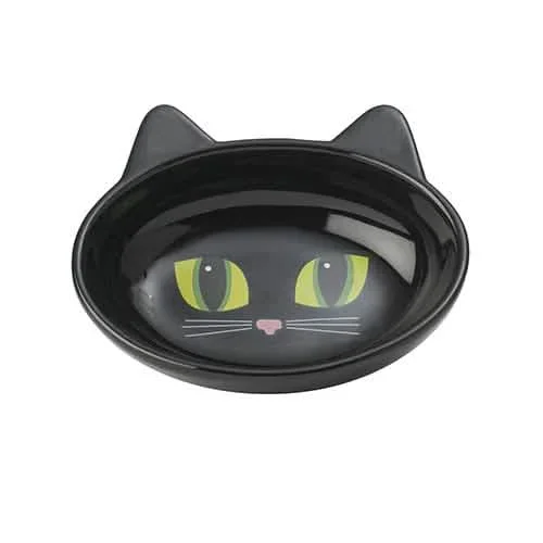Petrageous Designs Frisky Kitty 碗 – 黑色