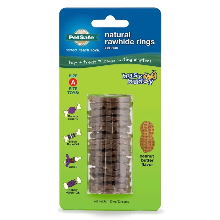 PetSafe Busy Buddy Peanut Butter Rawhide Ring