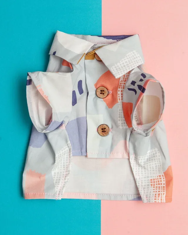 Pop Art Button Down Dog Shirt