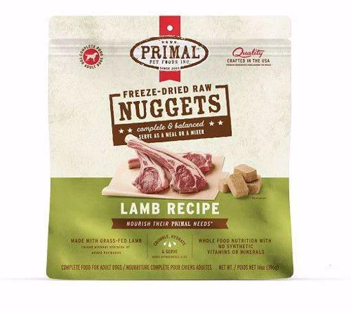 Primal Dog Raw Freeze Dried Lamb Nuggets