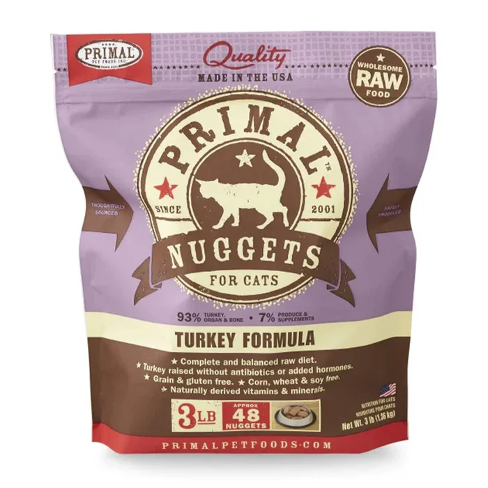 Primal Frozen Turkey Nuggets, 3lbs
