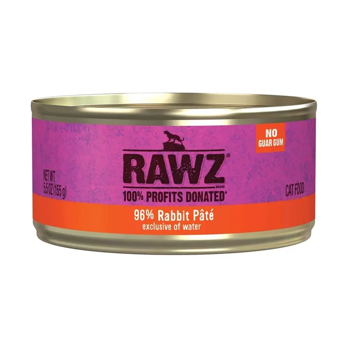 RAWZ 96% 토끼 파테 고양이 사료