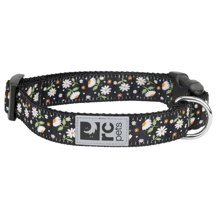 RC Pets Clip Dog Collar Daisies Large 1″ Width 15″-25″ Neck