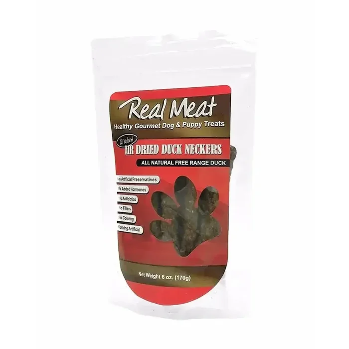 Real Meat® Air-Dried Duck Neckers Dog Treats 6 Oz