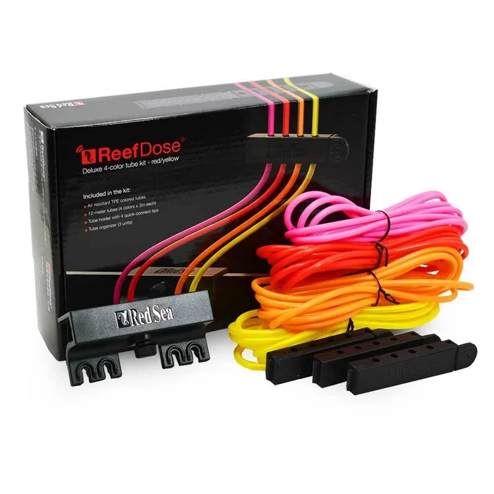 Red Sea ReefDose Deluxe 4-Color Tube Kit – Yellow/Red