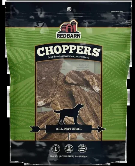 Redbarn Naturals Choppers, Beef, 9oz bag