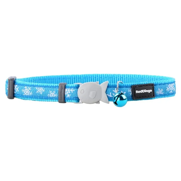 RedDingo Cat Collar Snowflake Turquoise