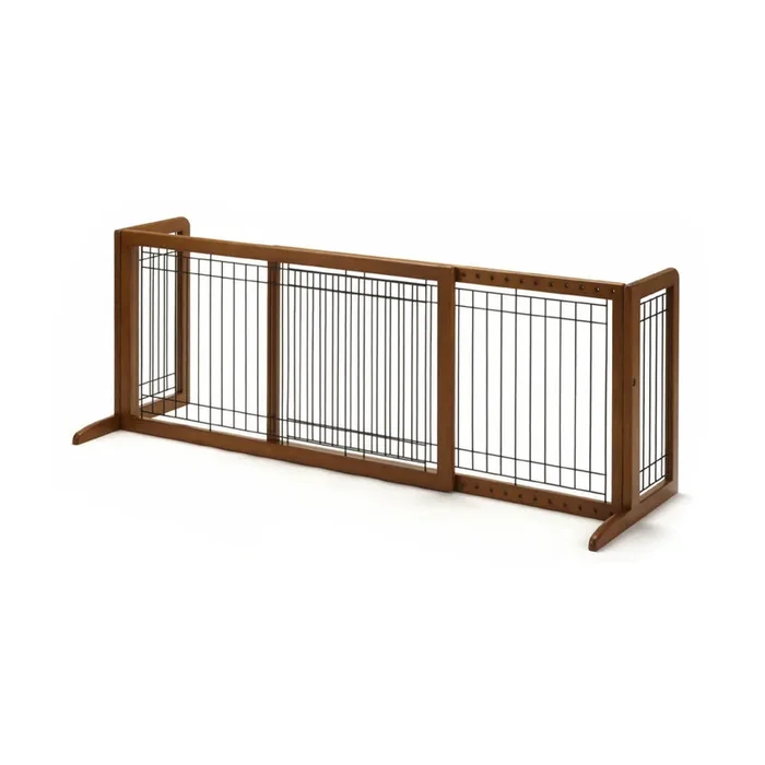 Richell Freestanding Pet Gate 39.8″ – 71.3″ x 17.7″ x 20.1″