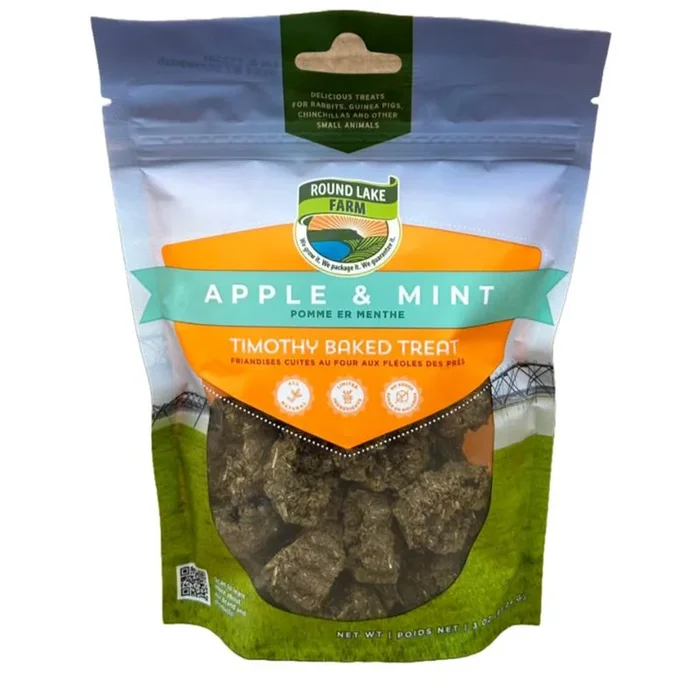 Round Lake Farm Timothy Apple & Mint Baked Treats for Small Animals