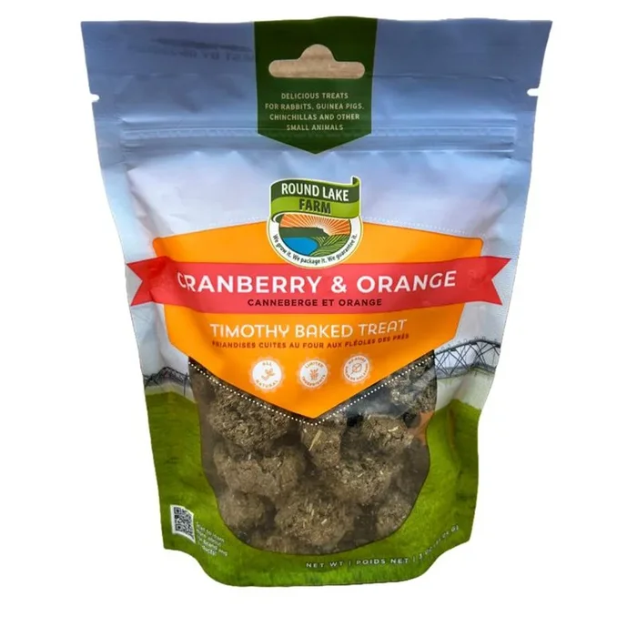 Round Lake Farm Timothy Cranberry & Orange Baked Treats for Small Animals