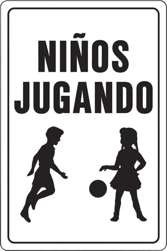 SIGN NINOS JUGANDO