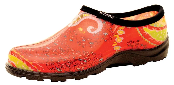 SLOGGERS SHOE RED PRT 8