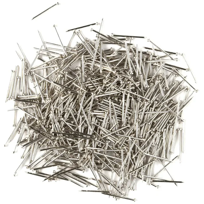 Small Straight Silver Sequin Pins 40000700