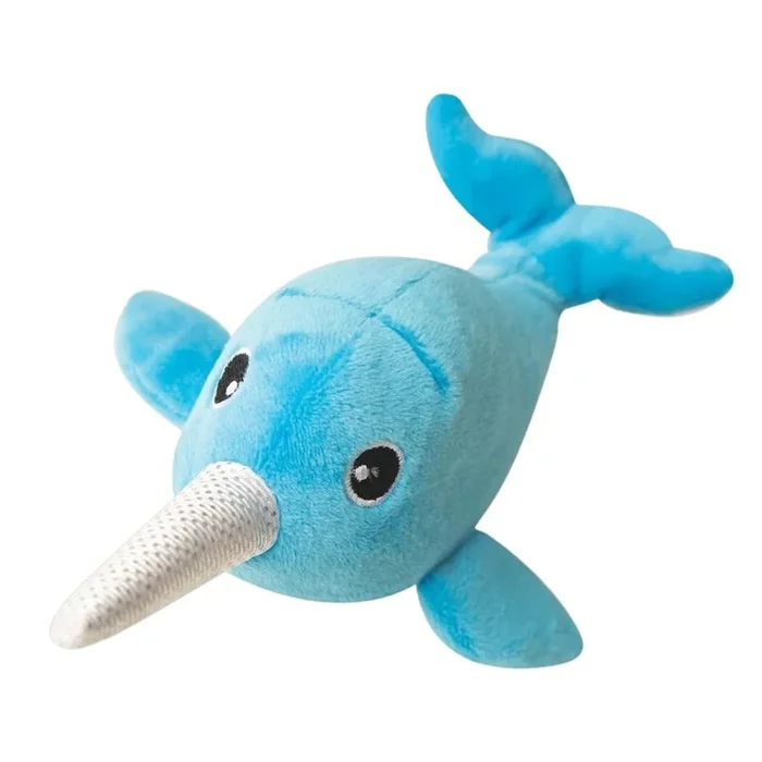 Snugarooz Pet Baby Nikki The Narwhal 5″ Dog Toy