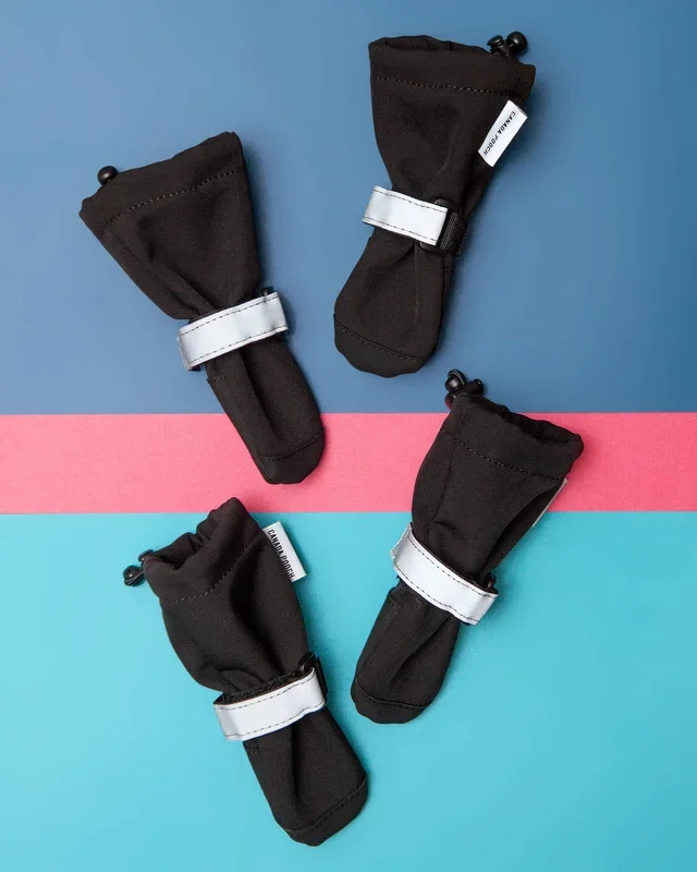 Soft Shield Dog Boots in Black