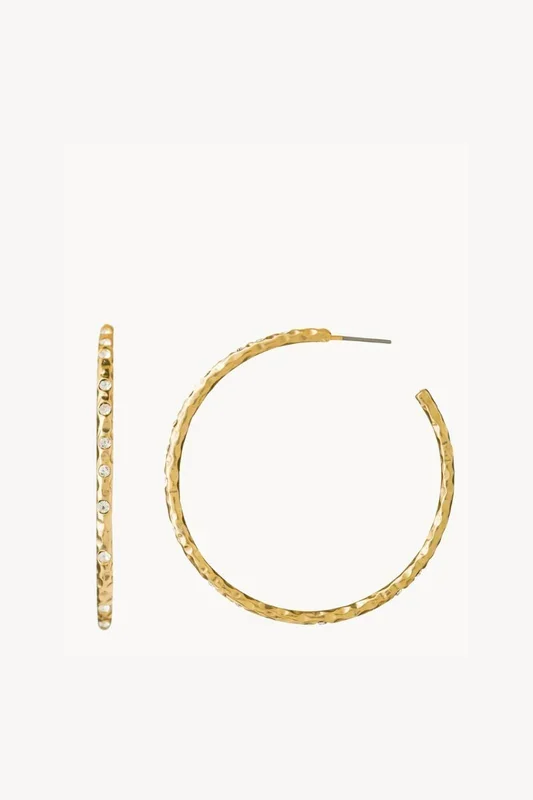 Spartina Fizz Hoop Earrings Crystal