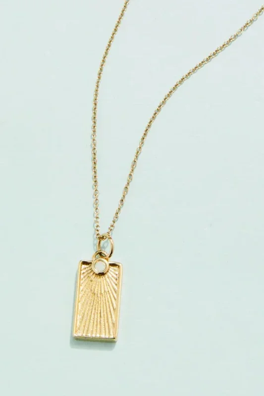 Spartina Splash Collection DuBois Necklace 18″ White Opal
