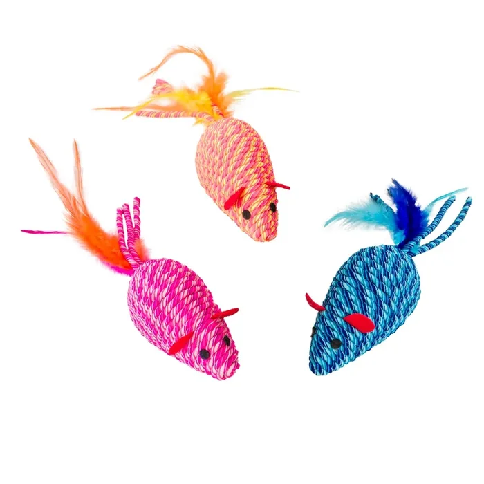 SPOT Cat Toy Elasteez Mouse – Assorted Colors