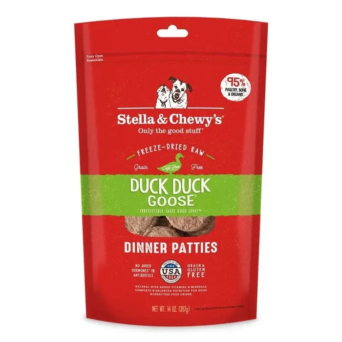 Stella & Chewy’s Freeze Dried Dinner Patties Duck Dog Food (5.5oz)