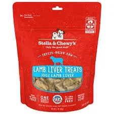 Stella & Chewy’s Freeze Dried Lamb Liver Treats, 3oz.
