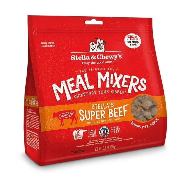 Stella & Chewy’s Freeze Dried Meal Mixers Beef Dog Food (3.5oz)