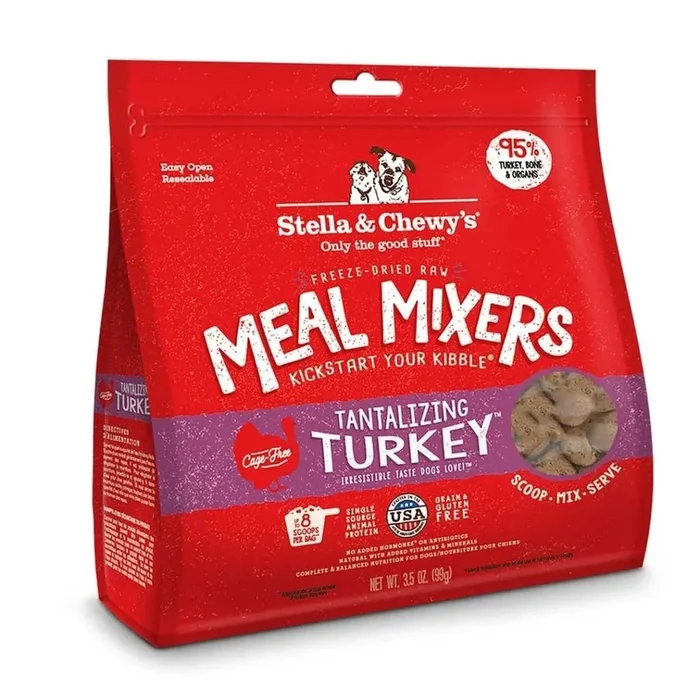 Stella & Chewy’s Freeze Dried Meal Mixers Turkey Dog Food (18oz)
