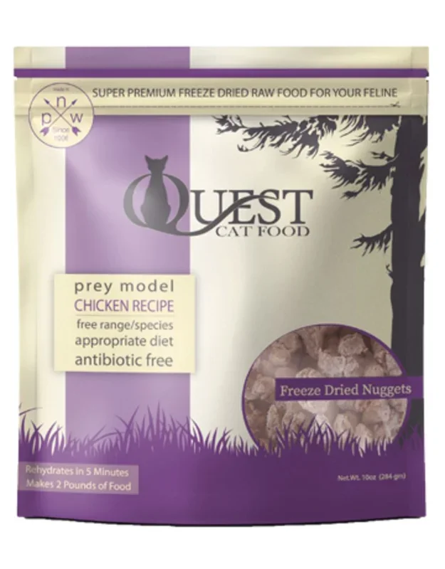 Steve’s Real Food Quest Freeze-Dried Cat Food Nuggets Chicken – 10 Oz