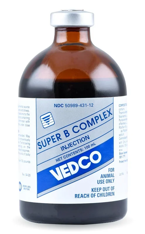 Super B Complex Injectable for Cattle, Swine, & Sheep