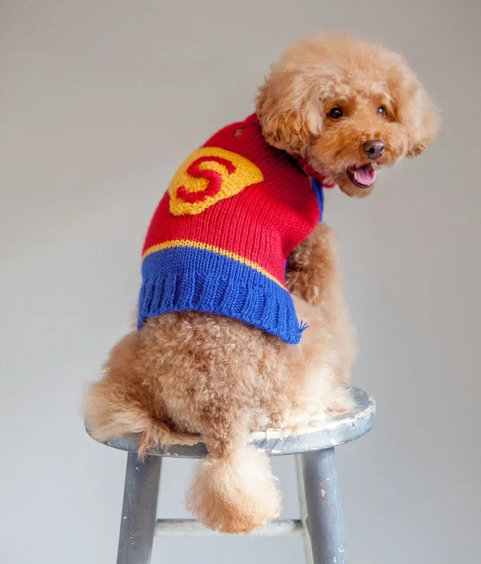 SuperDog! Hand Knit Sweater