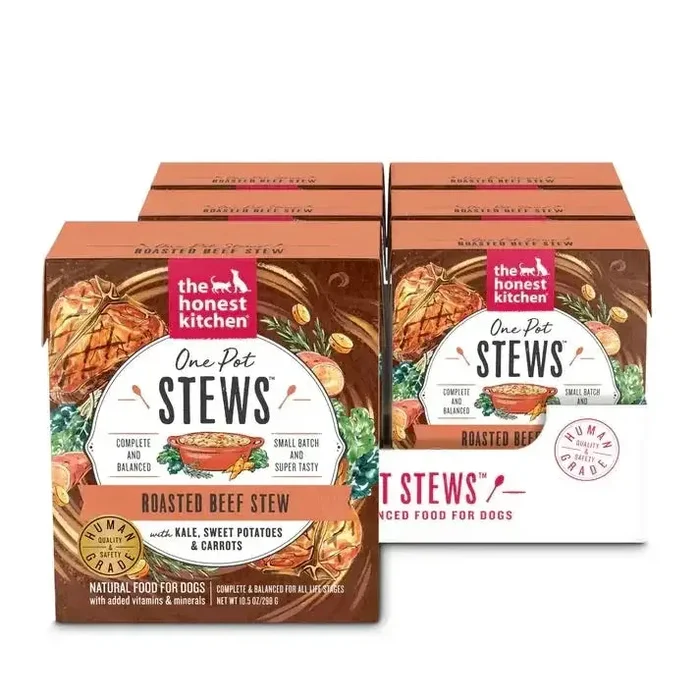 The Honest Kitchen One Pot Stews: Roasted Beef Stew with Kale, Sweet Potatoes & Carrots Wet Dog Food 6/10.5oz