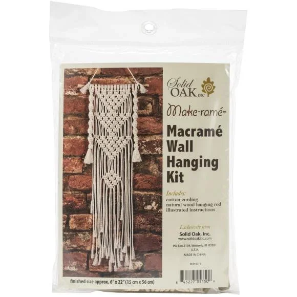 Three Triangles Macrame Wall Hanging Kit MWH019