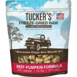 Tucker’s Dog Freeze-Dried Food Beef Pumpkin – 14 Oz