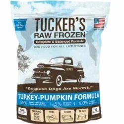 Tucker’s Dog Frozen Patties Complete Balance Turkey and Pumpkin – 3 lbs