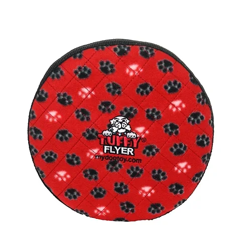 Tuffy’s Ultimate Flyer Dog Toy – Red Paws