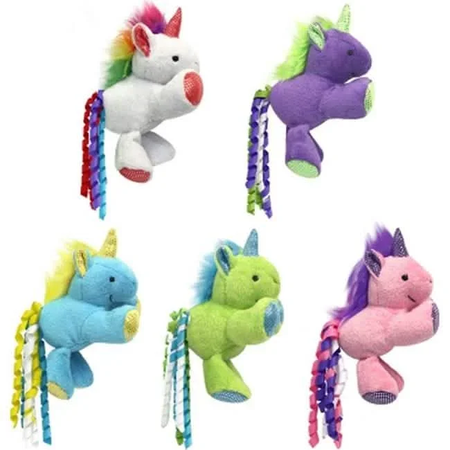 Unicornio multimascota con hierba gatera de 3”