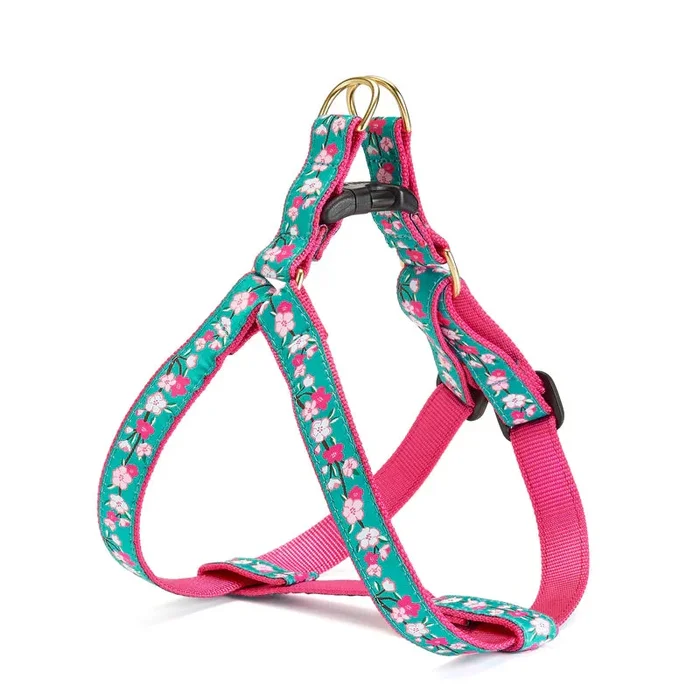 Up Country Cherry Blossoms Dog Harness, S