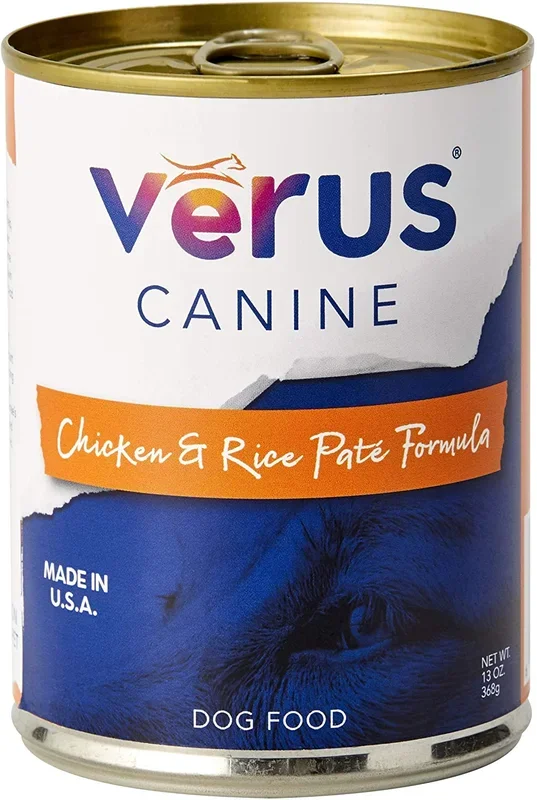 Verus Chicken & Rice Canned Dog Food – 13 oz Cans – Case of 12