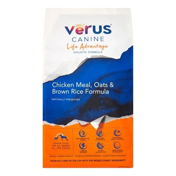 Verus Life Advantage (Chicken & Oats) Dry Dog Food – 35 lb Bag
