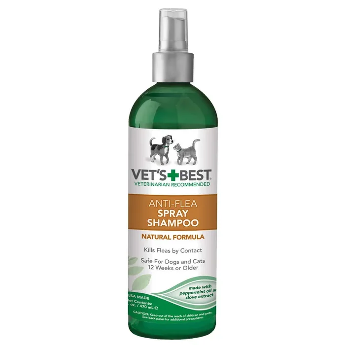 Vet’s Best Pet Anti-Flea Easy Spray Shampoo 16oz