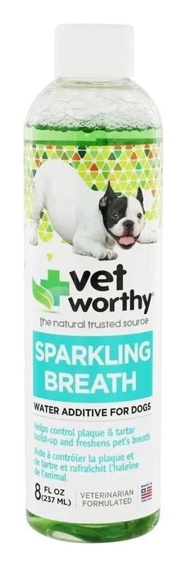 Vet Worthy Sparkling Breath Dental Dog Care – 8 oz Bottle