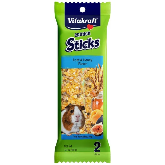 Vitakraft Crunch Sticks Fruit & Honey Flavor Treat for Guinea Pigs