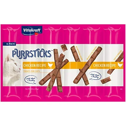 Vitakraft PurrSticks – Chicken Recipe – 6 pk