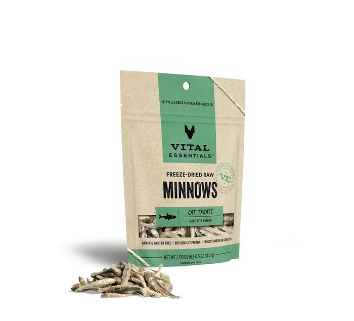 Vital Essentials Cat Freeze Dried Minnow Treats 0.5oz