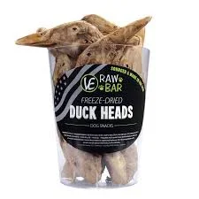 Vital Essentials Freeze Dried Duck Heads FULL CASE OF 20