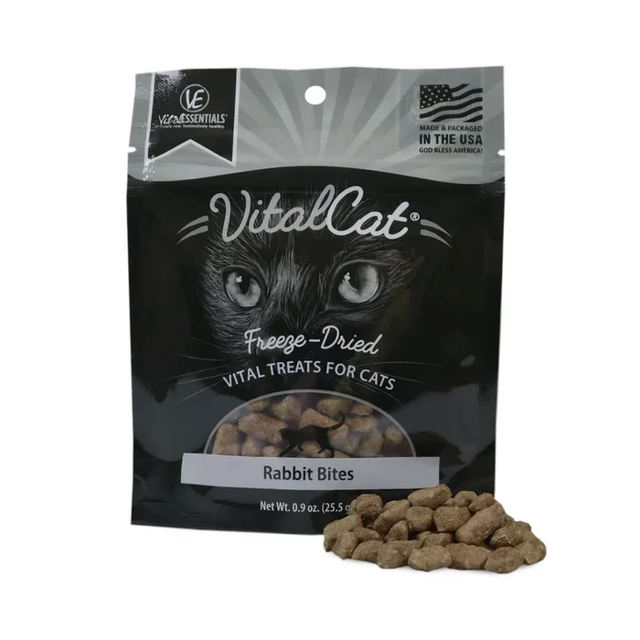 Vital Essentials Vital Cat Freeze Dried Grain Free Rabbit Bites Cat Treats